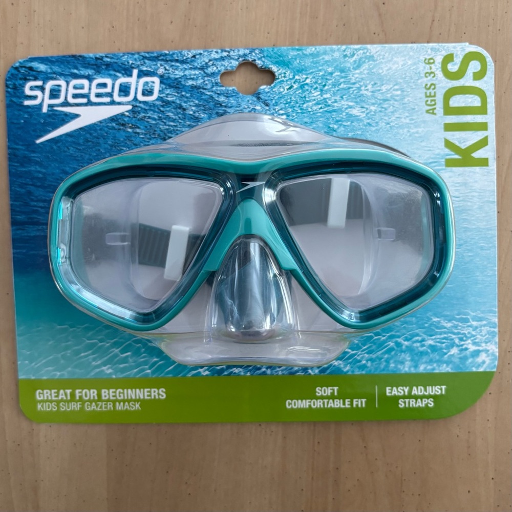 Speedo Kids' Surf Gazer Mask Ages 3-6 Soft Adjustable Fit. Brand New Sealed